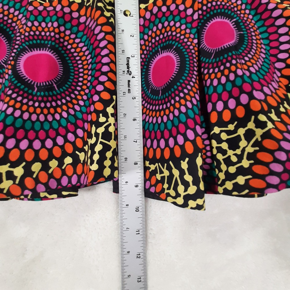 Handmade Ankara Peplum Top Vibrant African Print Sequin Blouse Multi Color - Picture 6 of 8
